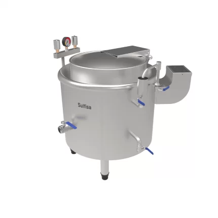 Caldeirão Gás Vapor Sulfisa 300L Inox<br/>
