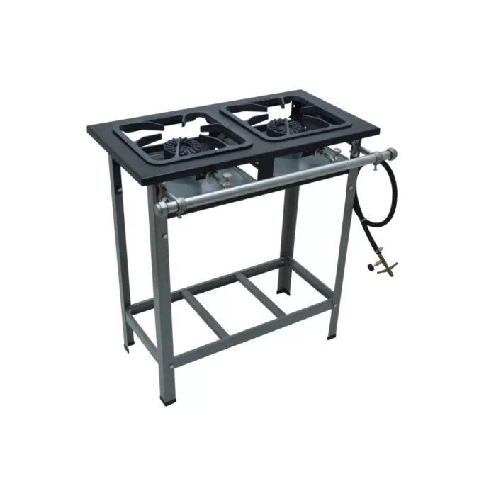 Fogão Industrial Alta Pressão Metalmaq 2 Bocas 30X30 <br/> - Imagem 1