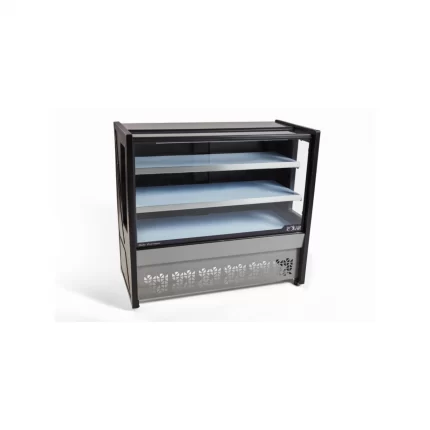 Balcão Vitrine Polar Seco 0,80M Platinum Preto