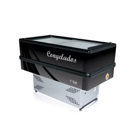 Ilha Congelados 1,5M Polar Dupla Função Preto<br/>