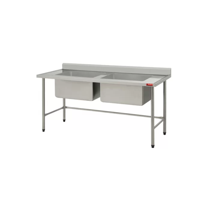 Pia Sulfisa 2 Cubas 60X50 Inox - Imagem 1