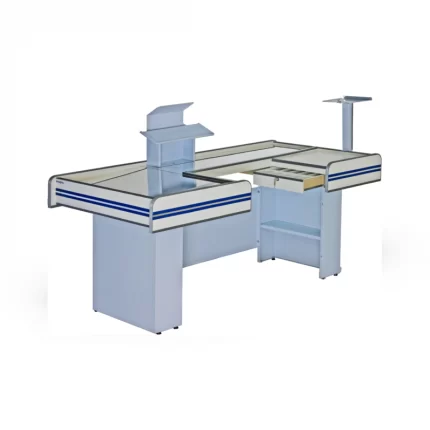 Balcão Checkout Ormifrio Firenze 2M Direito Azul <br/>