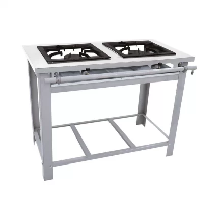 Fogão Alta Pressão Venâncio Maxi 2 Bocas 40X40 Inox
