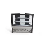 Balcão Vitrine Seco Polar 125 90° Inox Preto