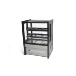 Balcão Vitrine Estufa Polar 0,8M Platinum Preto 220V