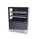 Balcão Vitrine Natural Polar Black Gourmet 1,5M