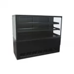 Balcão Vitrine Polar Natural New Black 1,50M