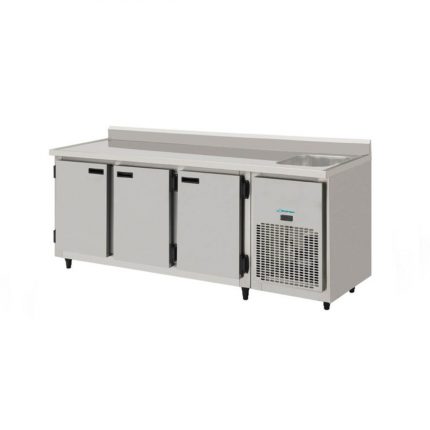 Balcão Insumos Kofisa Inox Direito 2M Cuba