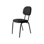 Cadeira Fixa Paraná 3000 Espuma Preta<br/>