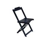 Cadeira Dobrável Guará Madeira Preta