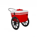 Carrinho Picolé e Sorvete Thermototal T350 Completo Vermelho<br/>