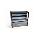 Balcão Vitrine Polar Seco 0,80M Platinum Preto