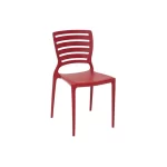 Cadeira Tramontina Sofia Encosto Vazado S/ Braços Vermelha