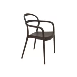 Cadeira Tramontina Sissi Marrom C/ Braços