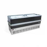 Ilha Congelados Polar Vidro Reto 2M Preta 220V