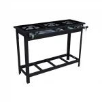 Fogão Industrial Venâncio Vulcão 3 Bocas 30X30 C/ Pé <br/>