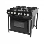Fogão Venâncio Bravo BR4BF 4 Bocas C/ Forno Preto