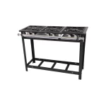 Fogão Industrial Venâcio Maxi 3 Bocas Duplas 30X30 C/ Pé<br/>