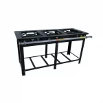 Fogão Industrial Venâncio Maxi 3 Bocas 40X40 C/ Pé
