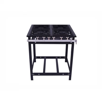 Fogão Industrial Venâncio Extra 4 Bocas Duplas 30X30 C/ Pé