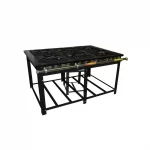 Fogão Industrial Venâncio Maxi 6 Bocas Duplas 40X40 C/ Pé