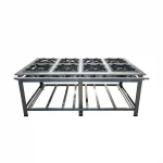 Fogão Gás Cefaz 8 Bocas Duplas 40X40 Inox