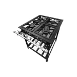 Fogão Industrial Gás Fundiferro 4 Bocas Perfil 5<br/>