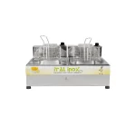 Fritador Elétrico Óleo Ital Inox 2 Cubas 10L Mesa 220V<br/>