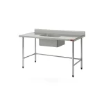 Pia Sulfisa 1 Cuba 50X40 Central Desmontada Inox<br/>