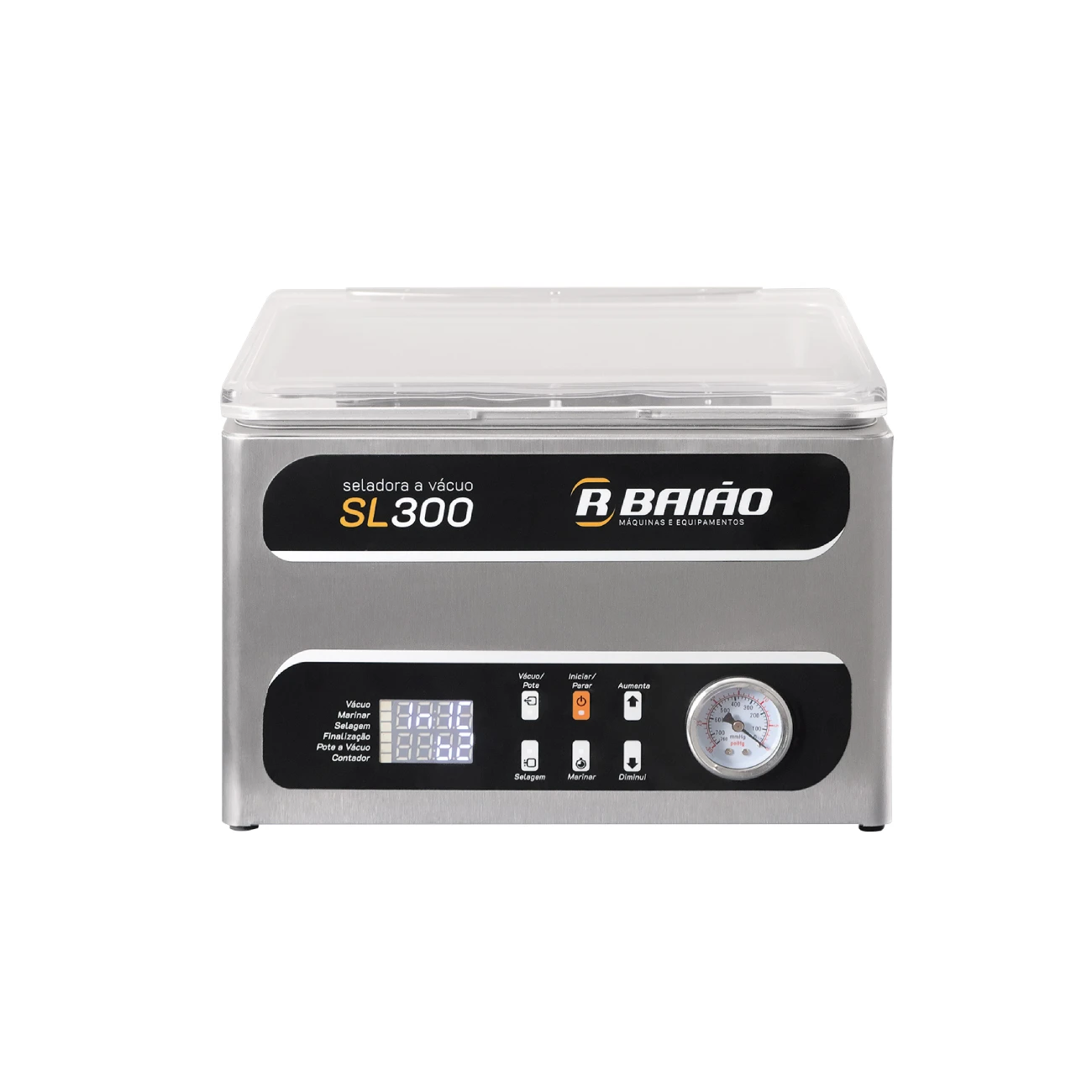 487.50.0300 Seladora Vácuo Câmara R.Baião SL300 Digital 110V - Imagem 1
