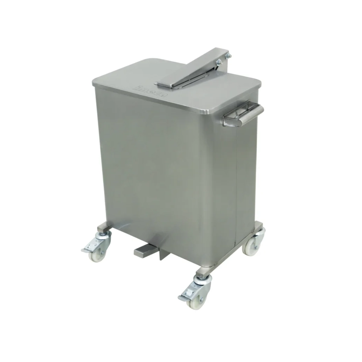 845.15.0530 Lixeira Imeca 75L Inox C/ Rodas Inox - Imagem 1